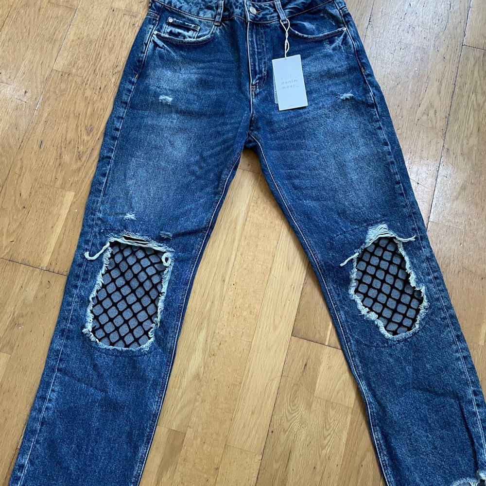 Fishnet jeans